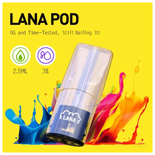 LANA 發光煙彈 - 台灣熱銷口味與陶瓷芯霧化技術