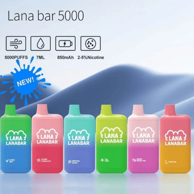 lana-bar-5000-puffs-main-product LANA-5000口拋棄式電子煙主圖|多色可選|台灣現貨貨到付款